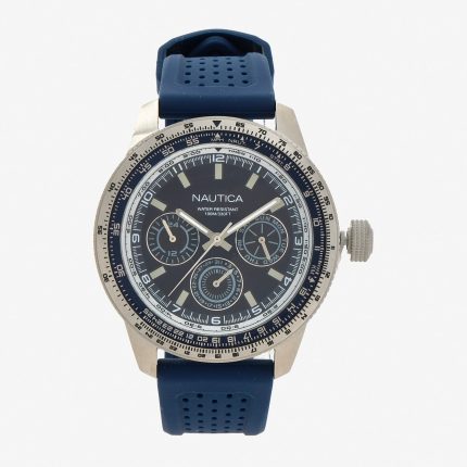 NAUTICA - Navy & Silver Tone Watch