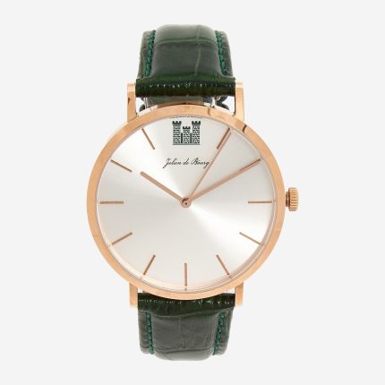 JULIEN DE BOURG - Green Leather Saint Remy Watch