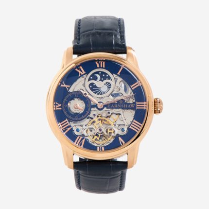 THOMAS EARNSHAW - Navy & Gold Tone Longitude Automatic Watch